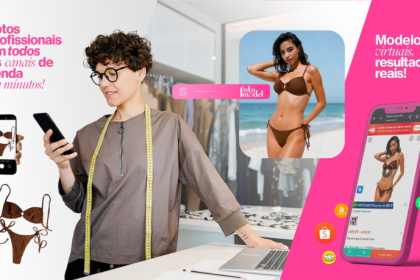 O FotoModel apresenta modelos virtuais com realismo, brilho e elegância, antecipando o futuro da moda digital.