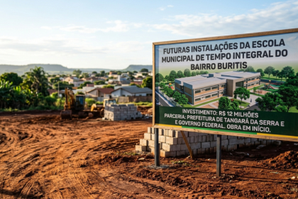 Tangará da Serra ganhará escola de tempo integral no Bairro Buritis com investimento de R$ 12 milhões